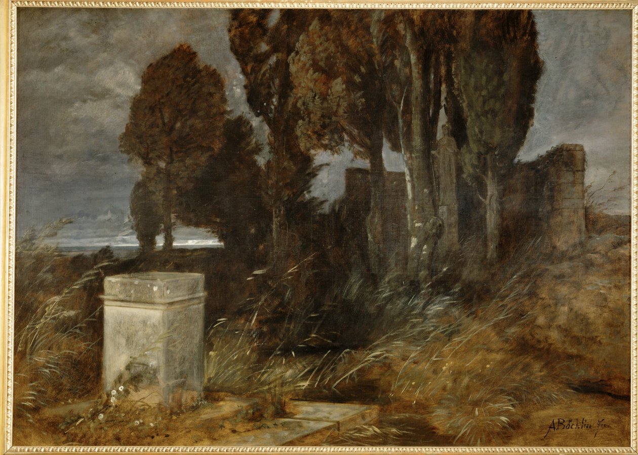 Heiligtum des Herakles - Sanktuarium Herkulesa ... (obraz na płótnie) autorstwa Arnold Böcklin