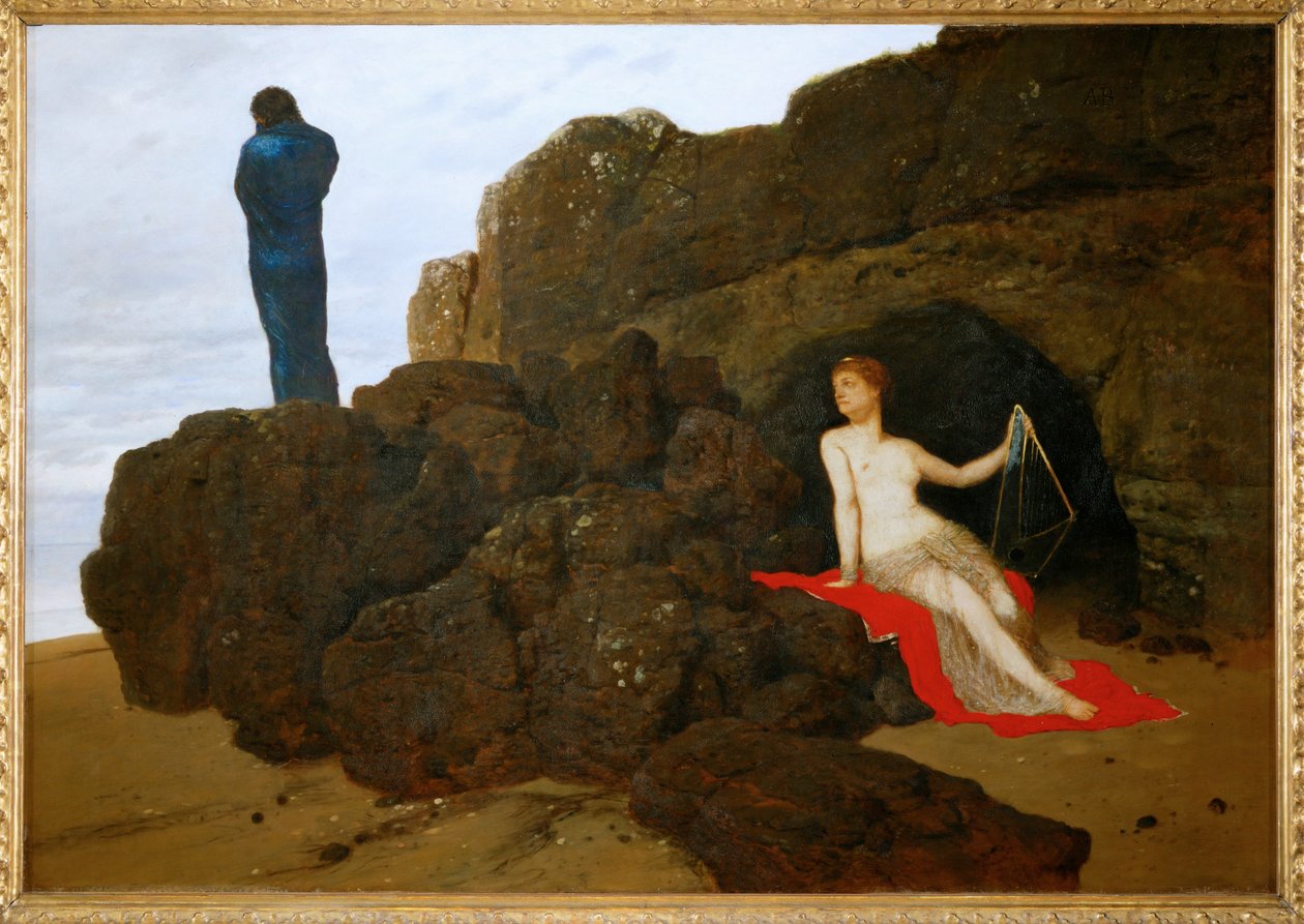 Odyseusz i Kalipso - Odyseusz i Kalipso ... autorstwa Arnold Böcklin