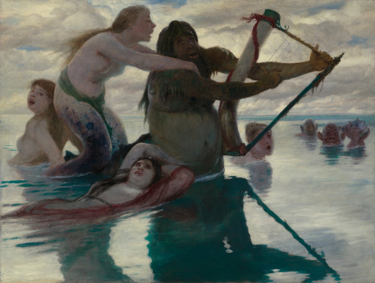 W morzu autorstwa Arnold Böcklin