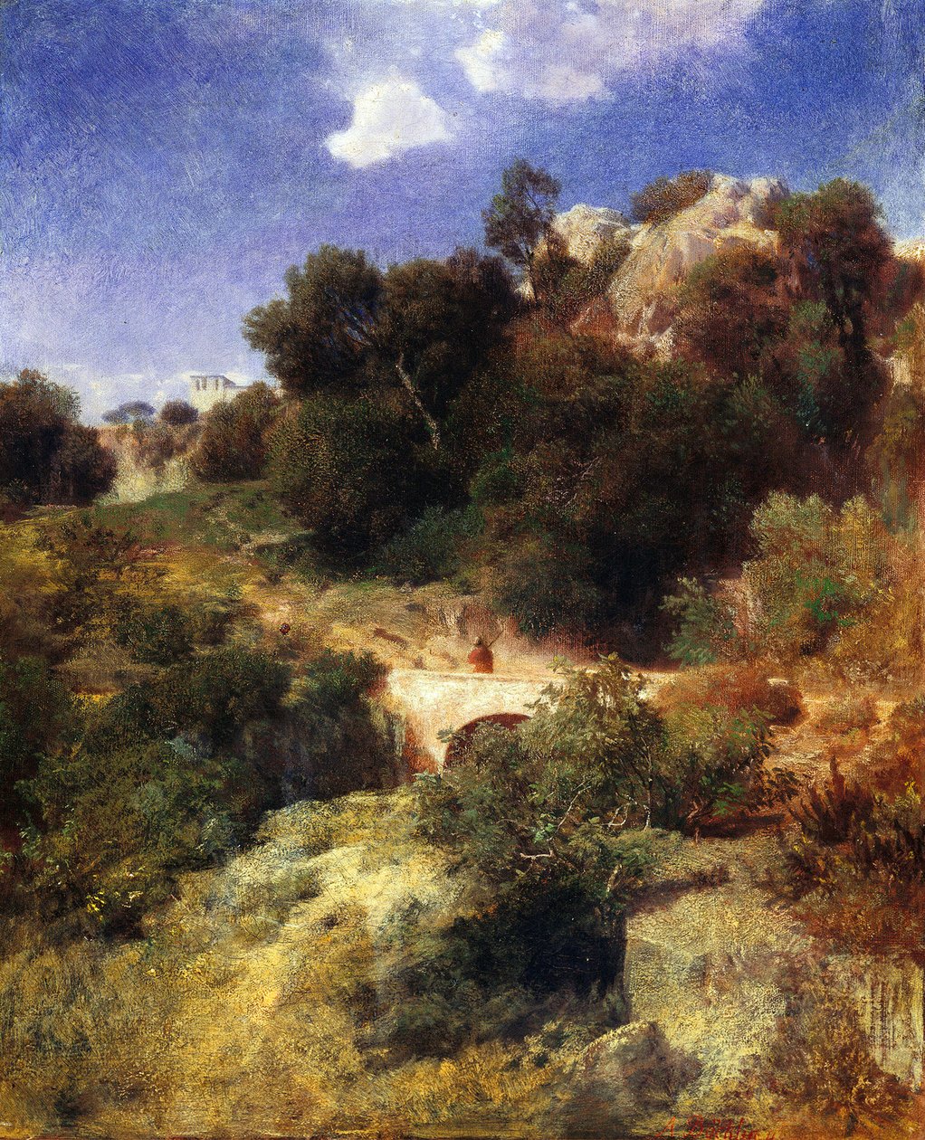 Krajobraz rzymski autorstwa Arnold Böcklin