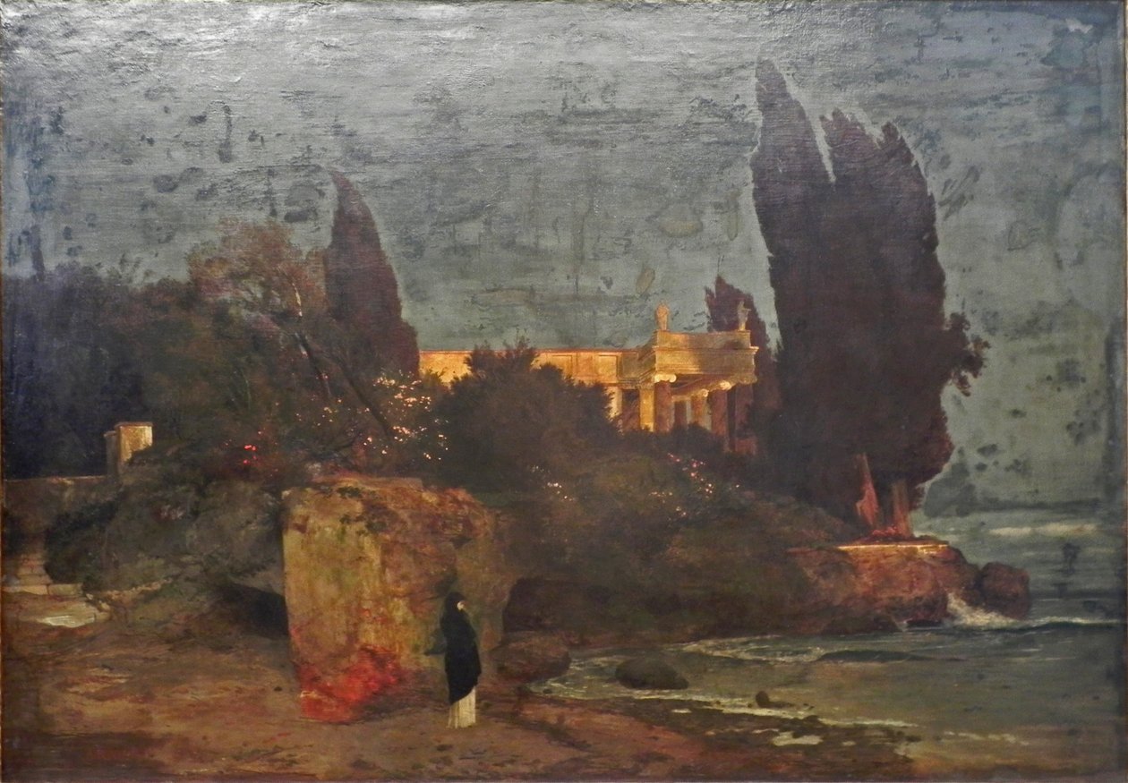 Willa nad morzem, wersja I autorstwa Arnold Böcklin