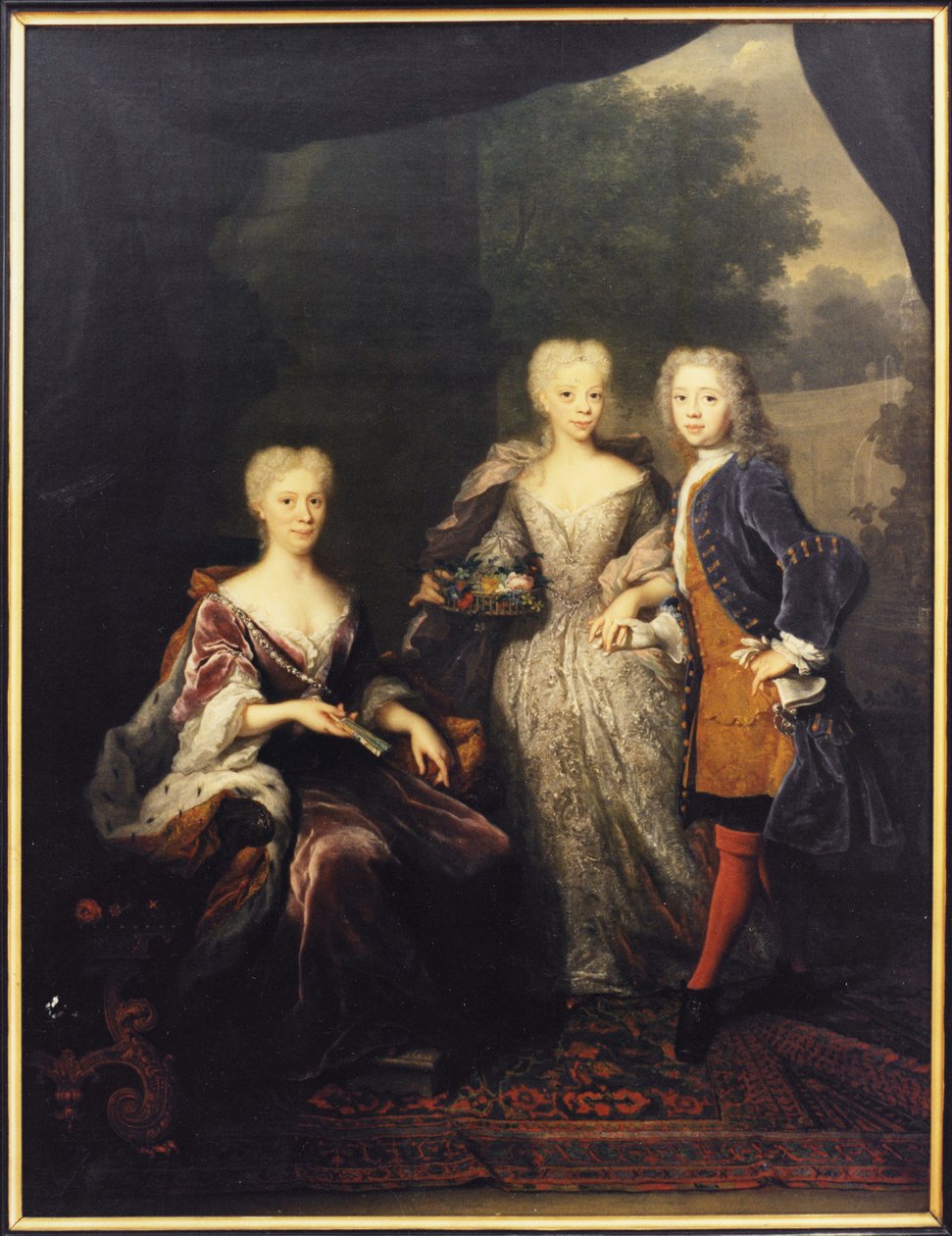 Marie Louise de Hesse Cassel, księżniczka Orange z dziećmi, Amelie d