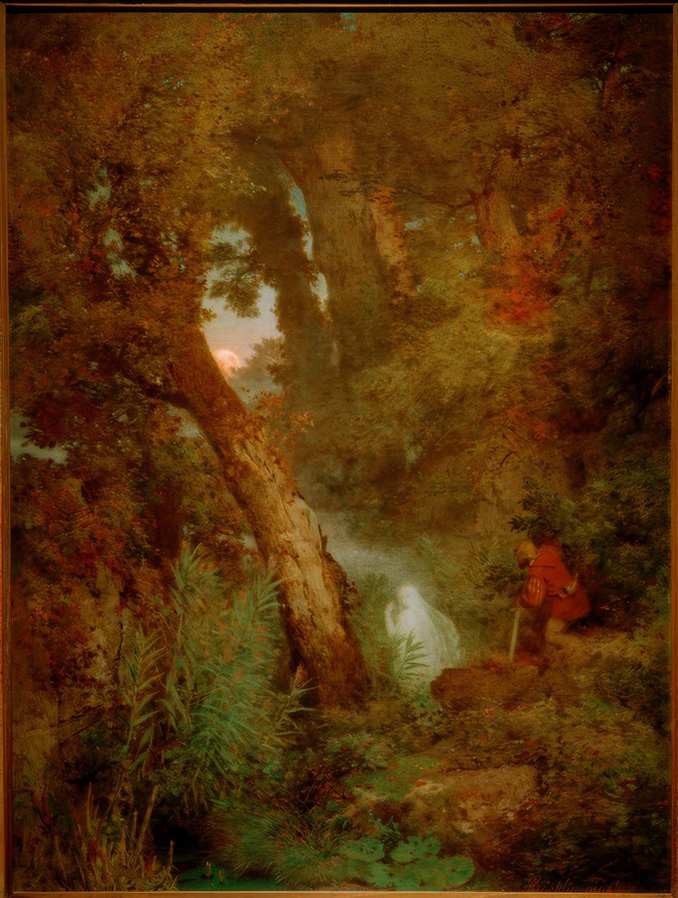 błędny ognik autorstwa Arnold Böcklin