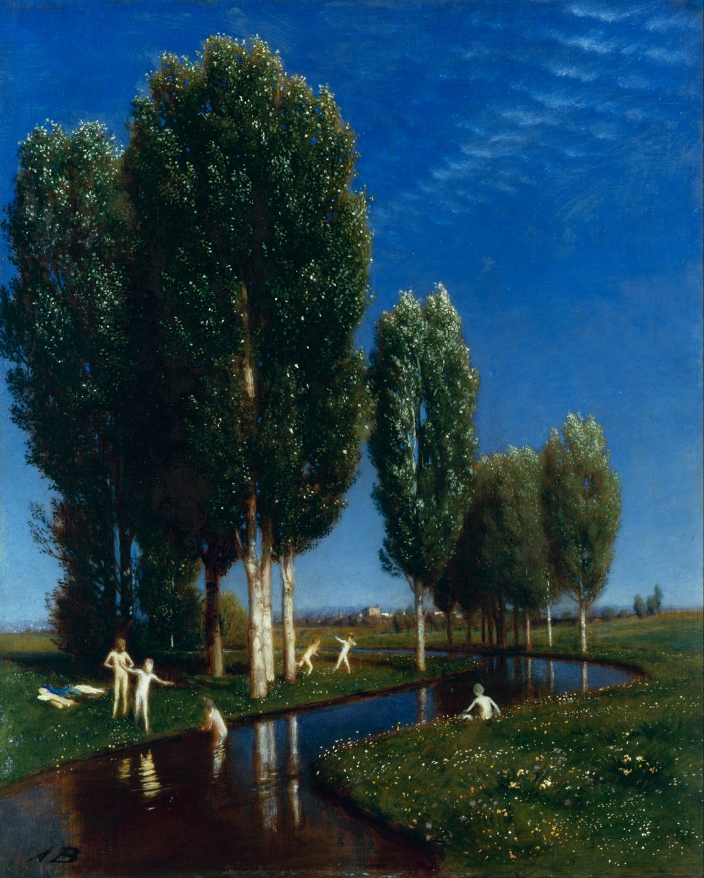 Niemiecki:  Der Sommertag Letni dzień autorstwa Arnold Böcklin