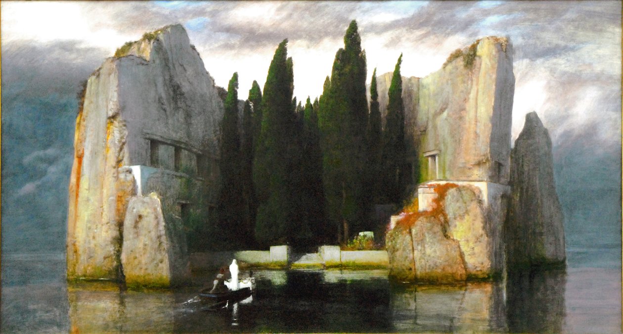 Niemiecki: Die Toteninsel Wyspa umarłych autorstwa Arnold Böcklin