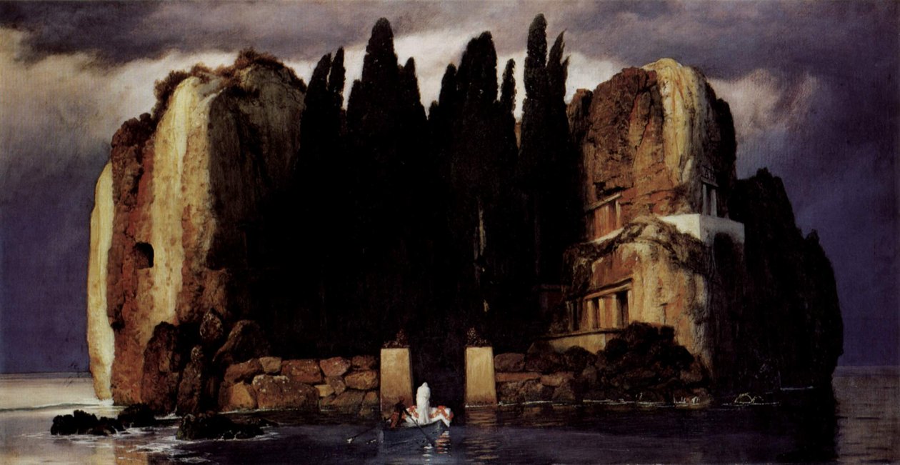 Niemiecki: Die Toteninsel Wyspa umarłych autorstwa Arnold Böcklin