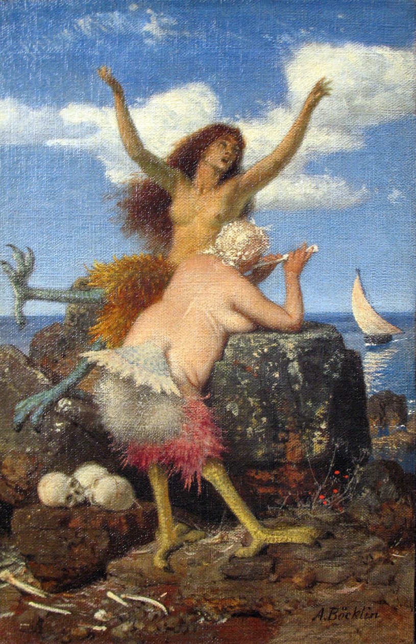 Niemiecki:  Sirenen Syreny autorstwa Arnold Böcklin
