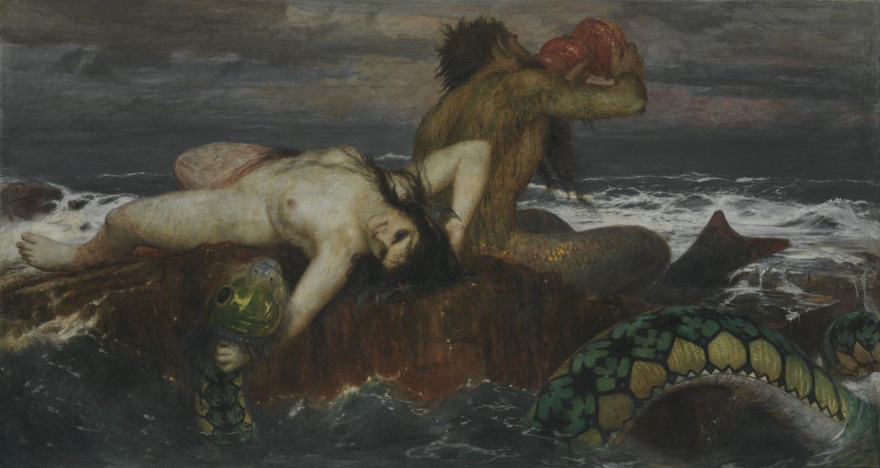 Niemiecki: Triton und Nereïde Tryton i Nereida autorstwa Arnold Böcklin