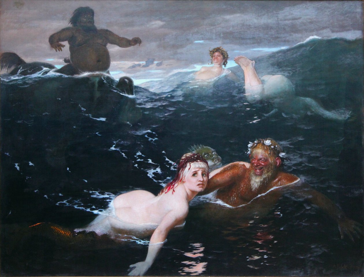 Gra na falach autorstwa Arnold Böcklin