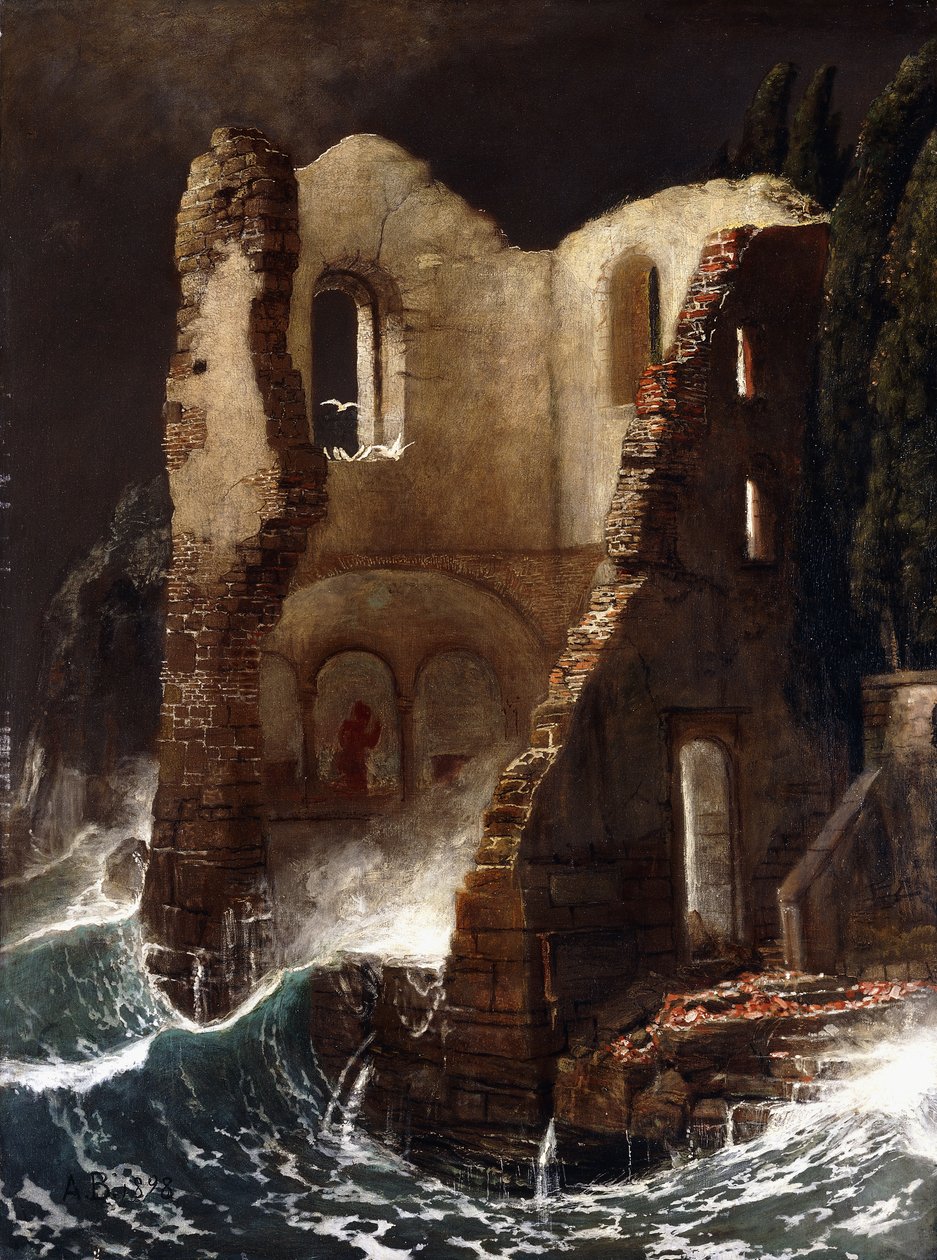 Kaplica; Die Kapelle, 1898 autorstwa Arnold Böcklin