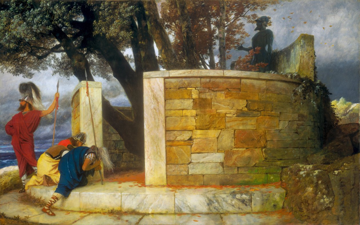 Sanktuarium Herkulesa autorstwa Arnold Böcklin