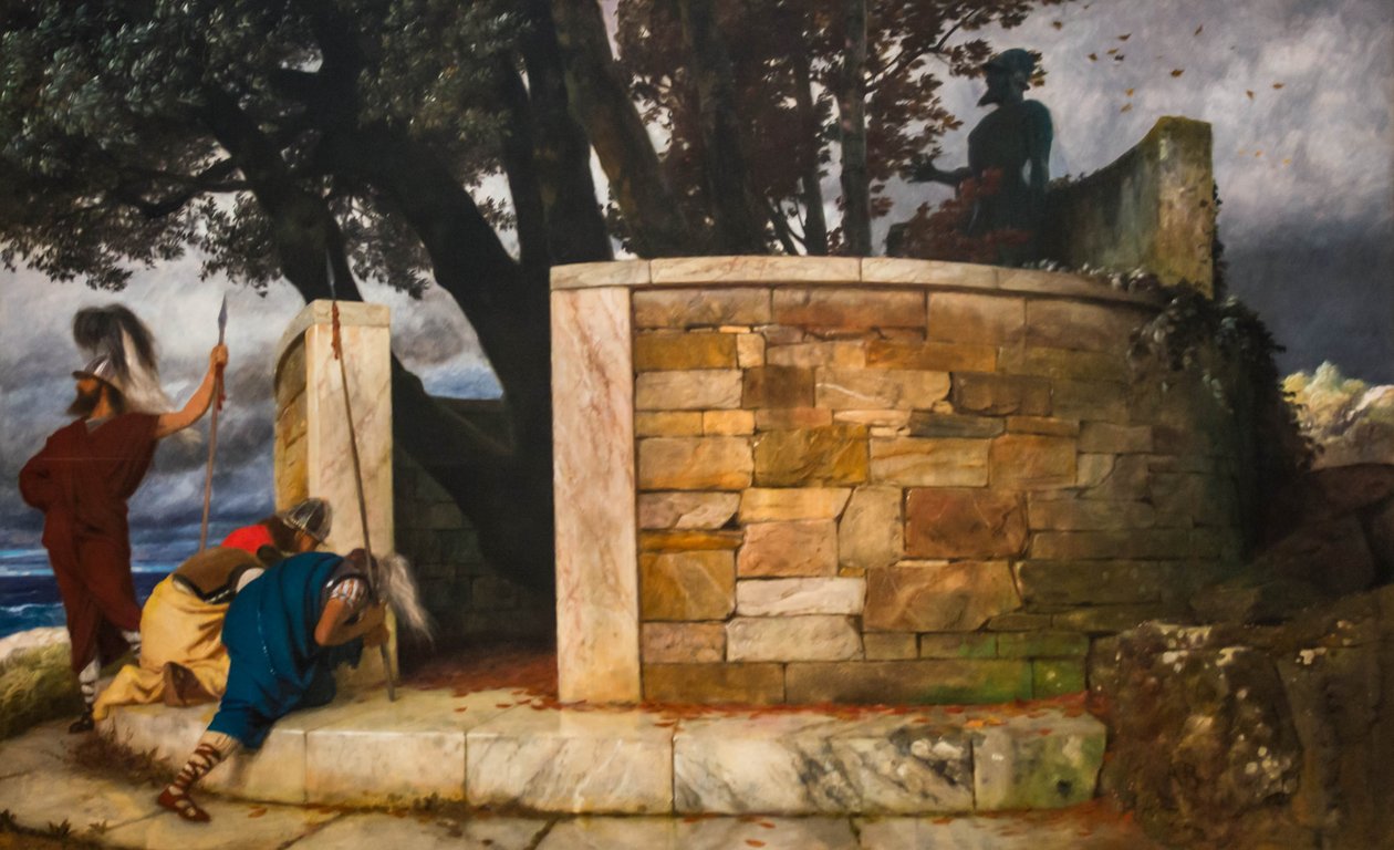 Sanktuarium Herkulesa autorstwa Arnold Böcklin