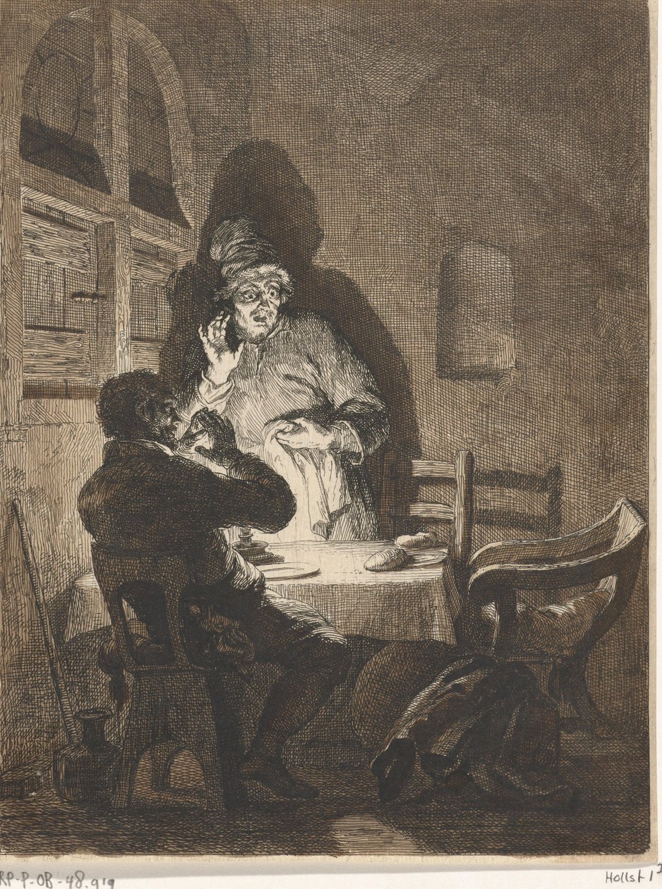 Posiłek w Emaus autorstwa Arnold Houbraken