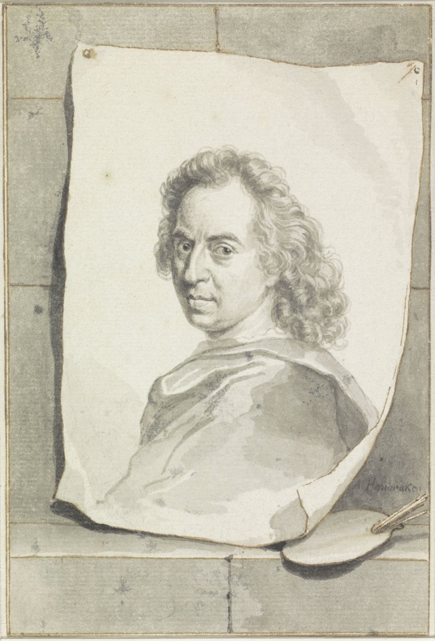 Portret Davida van der Plaesa autorstwa Arnold Houbraken