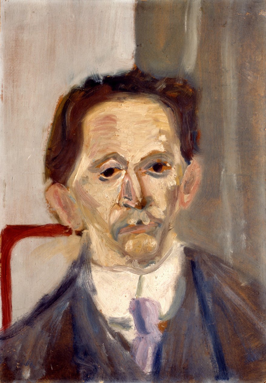 ZEMLINSKY, Alexander von - portret autorstwa Arnolda Schoenberga, olej na tekturze austriacki kompozytor i dyrygent autorstwa Arnold Schoenberg