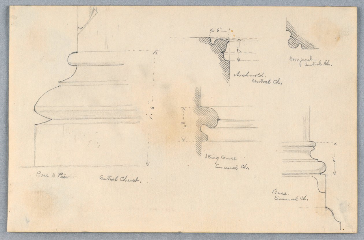 Detale architektoniczne autorstwa Arnold William Brunner