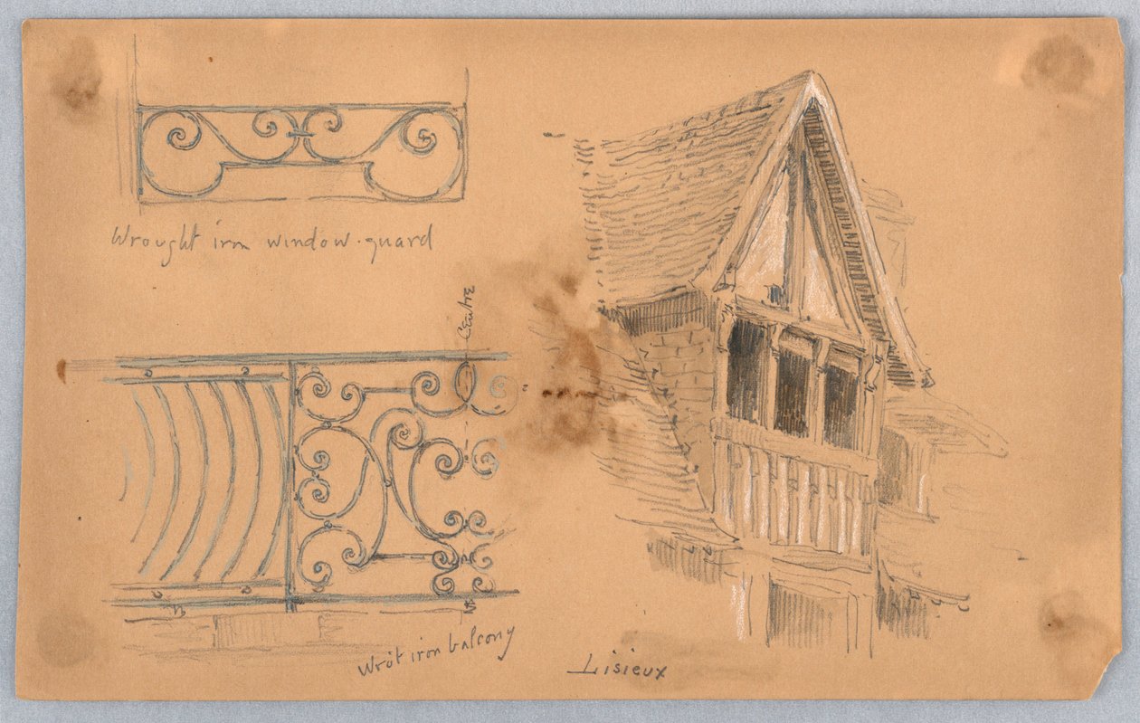 Detale architektoniczne w Lisieux autorstwa Arnold William Brunner