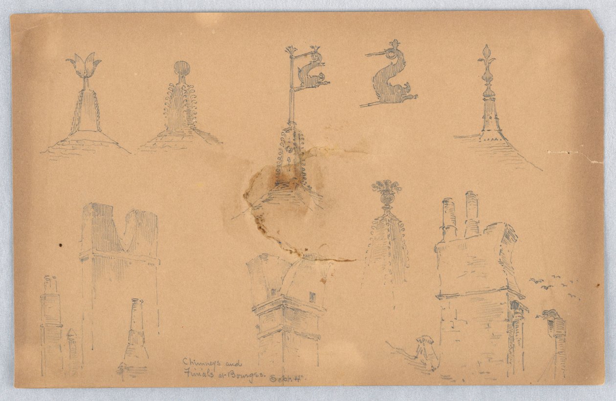 Detale architektoniczne z Bourges autorstwa Arnold William Brunner