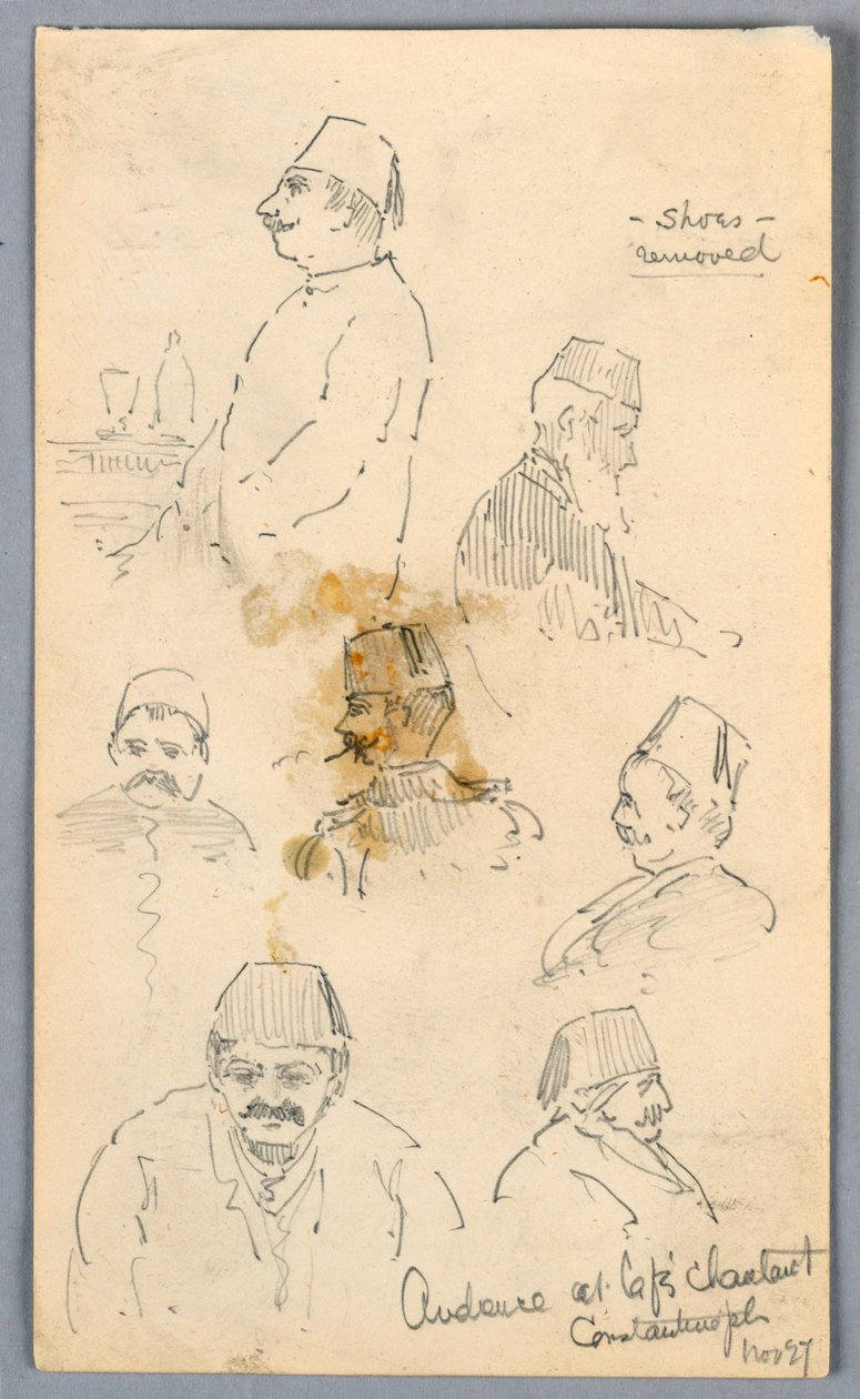 Publiczność w kawiarni w Konstantynopolu autorstwa Arnold William Brunner
