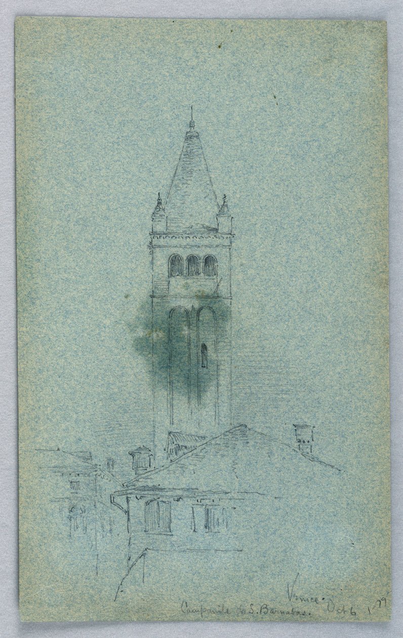 Dzwonnica św. Barnaby, Wenecja autorstwa Arnold William Brunner