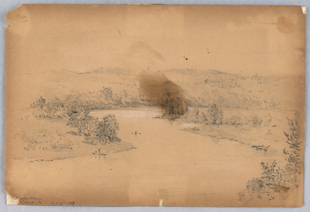 Rzeka Delaware, Milford, Pa. autorstwa Arnold William Brunner