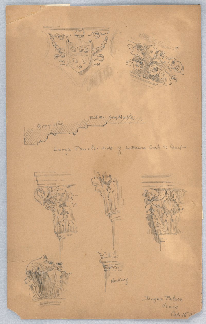 Pałac Dożów, Wenecja autorstwa Arnold William Brunner