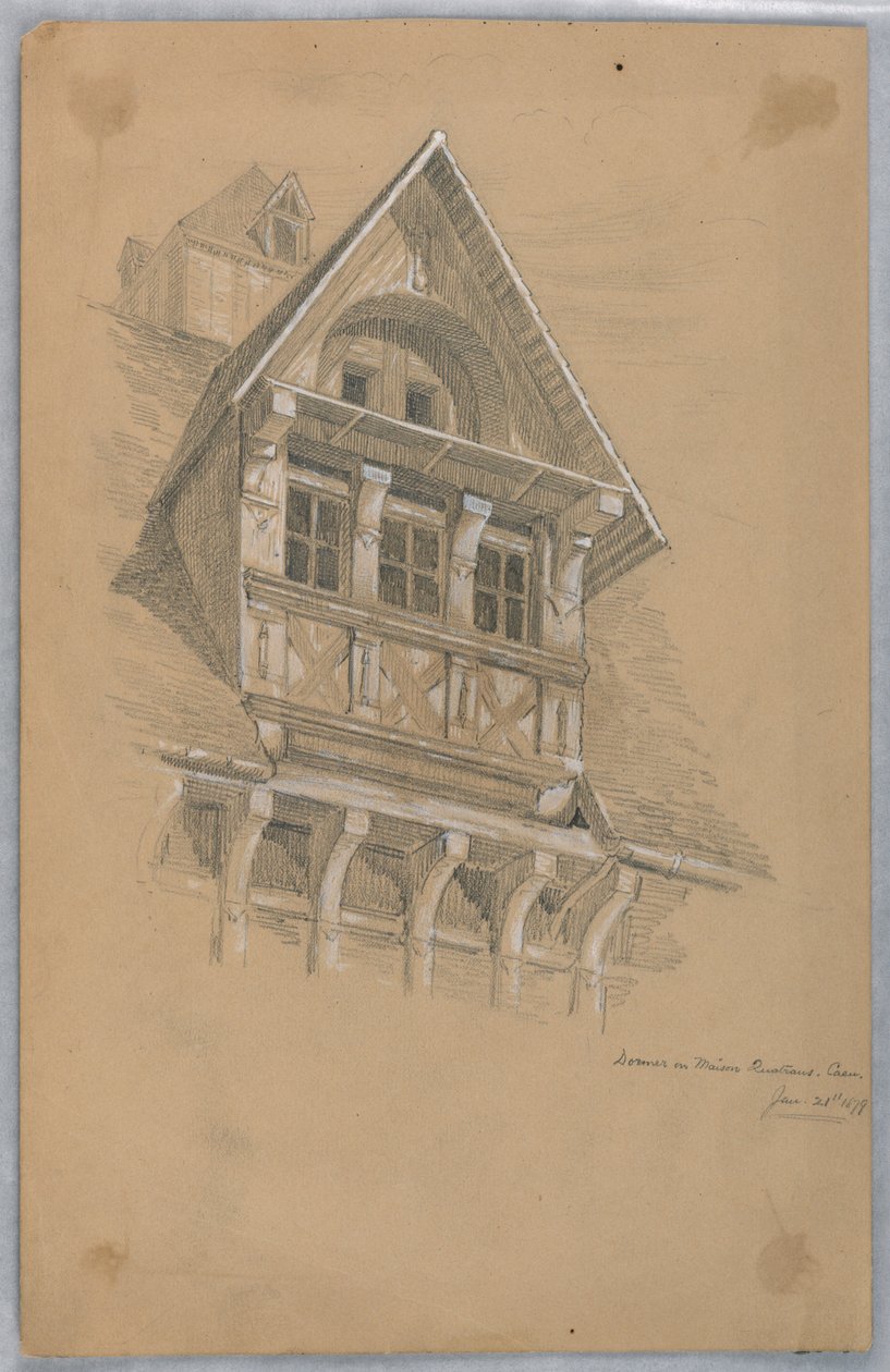 Dormer na Maison des Quatrans, Caen autorstwa Arnold William Brunner