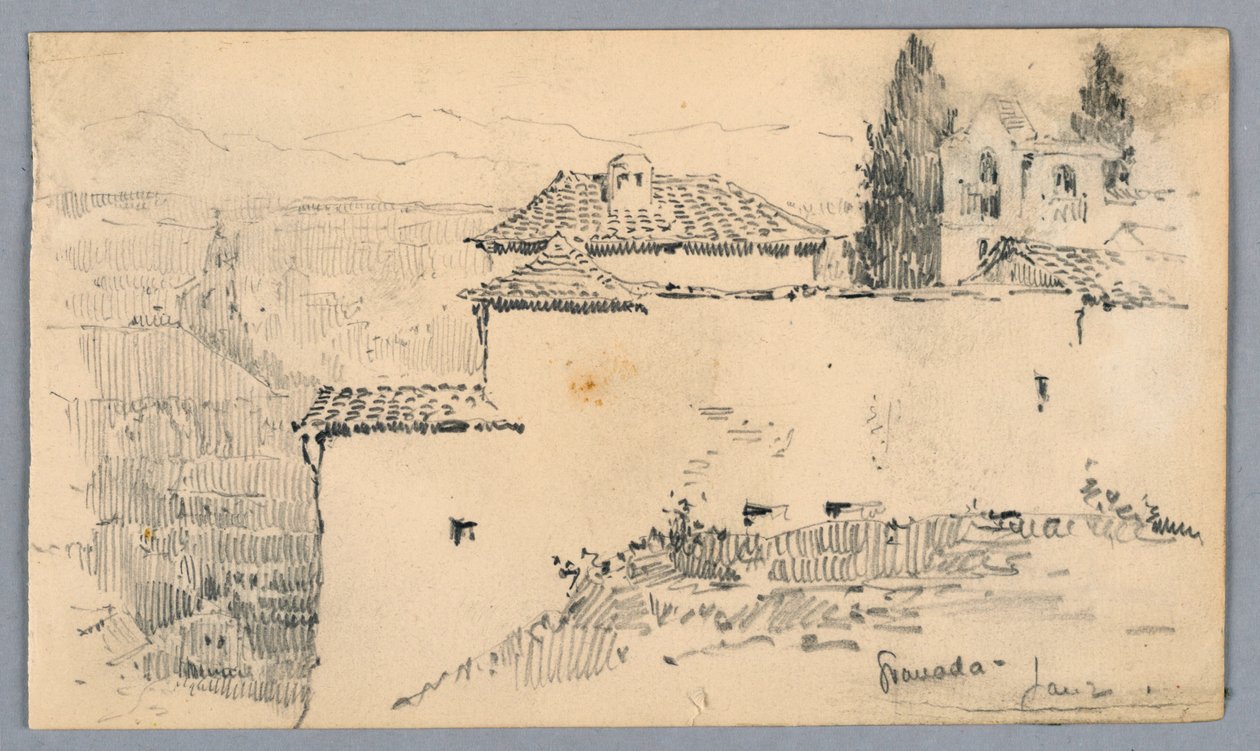 Mur ogrodowy, Granada autorstwa Arnold William Brunner