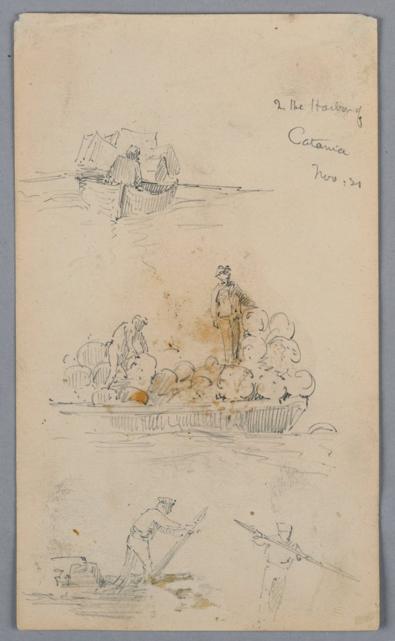W porcie Katanii autorstwa Arnold William Brunner