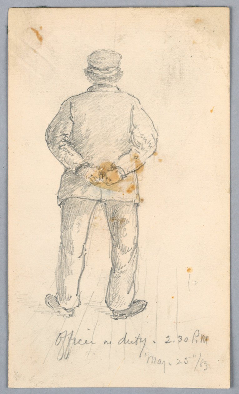 Oficer na służbie. 14.30 autorstwa Arnold William Brunner