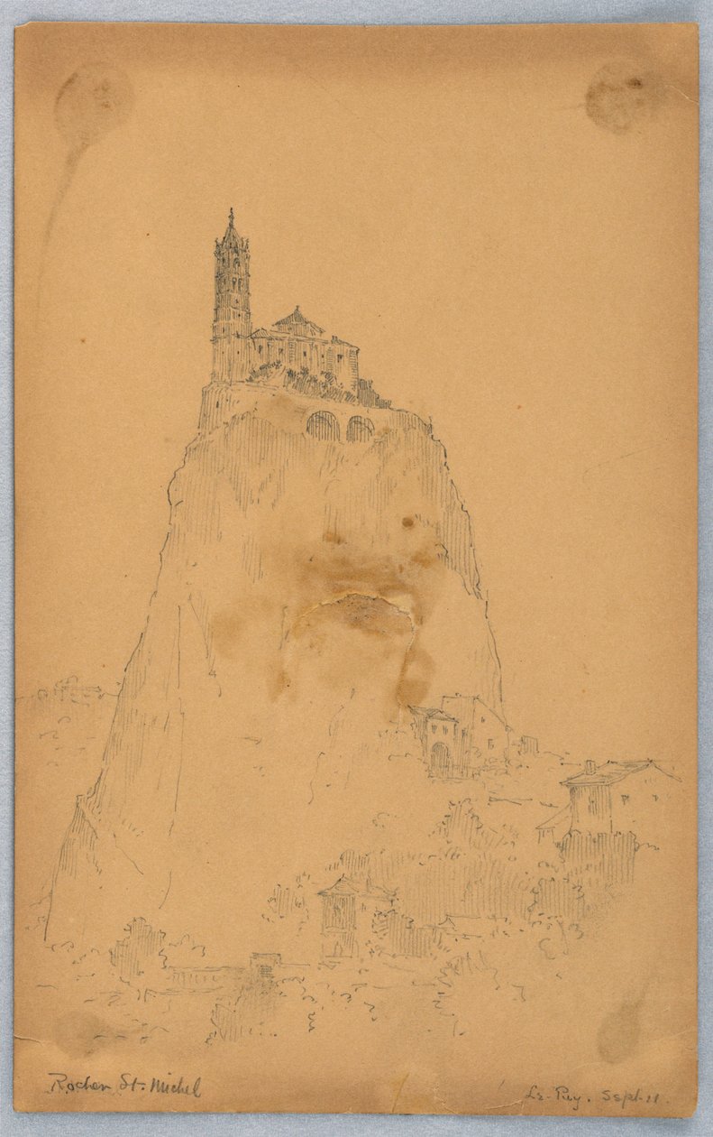 Rocher St. Michel, Le Puy autorstwa Arnold William Brunner
