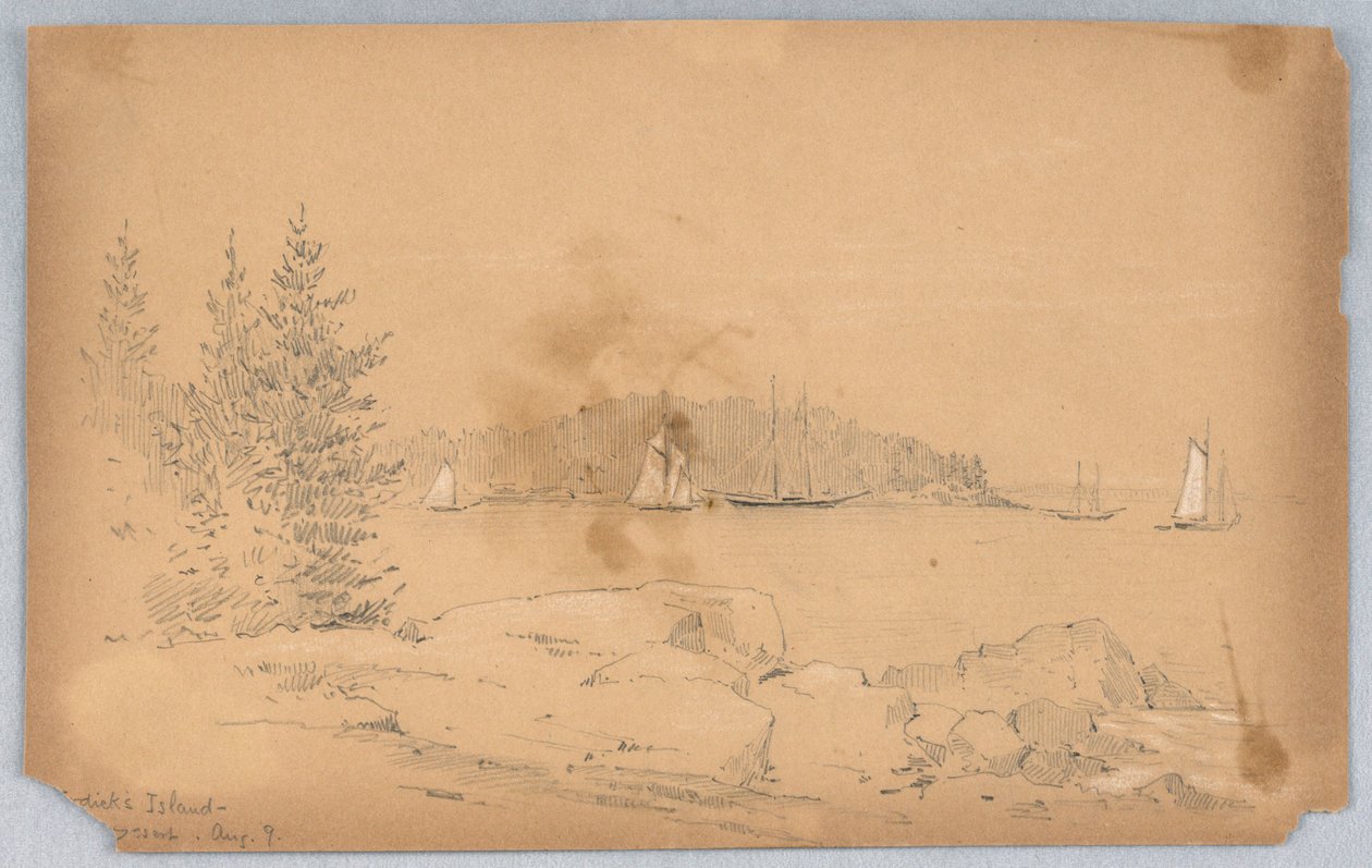 Wyspa Rodicka, Góra Pustynia autorstwa Arnold William Brunner