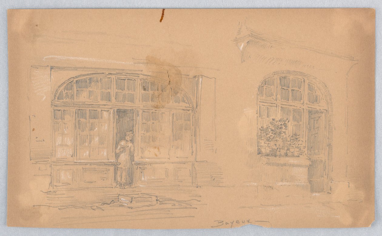 Szkic w Bayeux autorstwa Arnold William Brunner