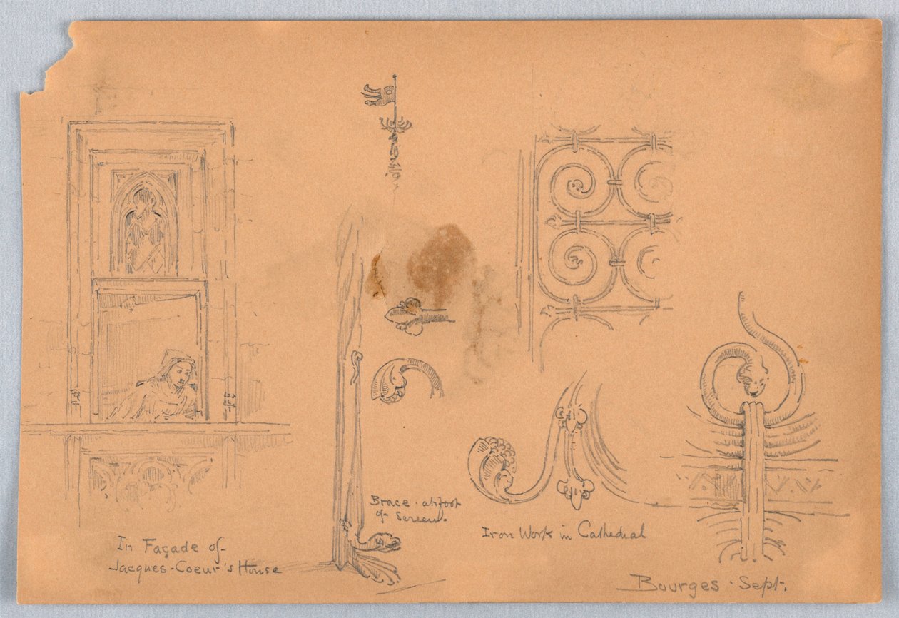 Szkice w Bourges autorstwa Arnold William Brunner