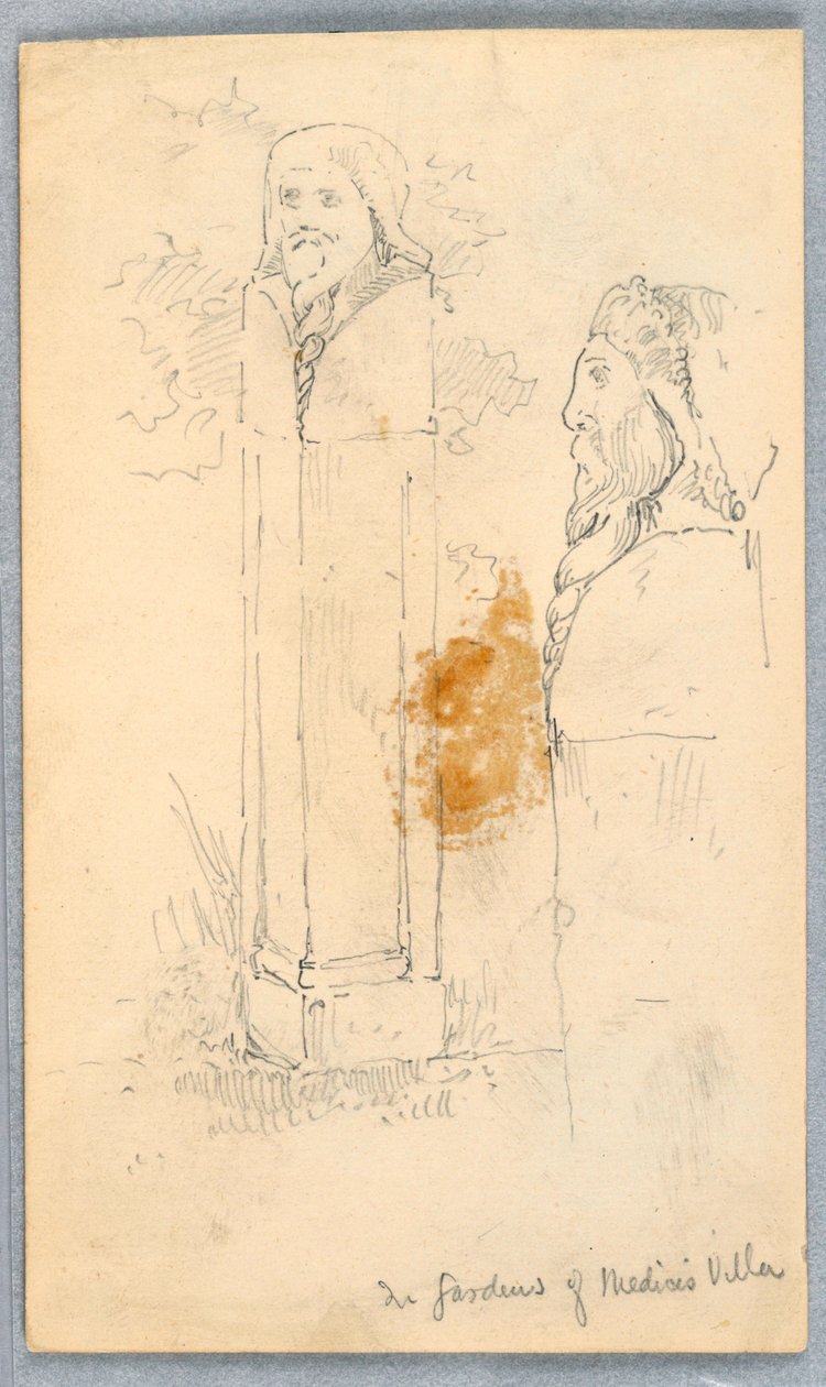 Szkice kamiennych popiersi autorstwa Arnold William Brunner