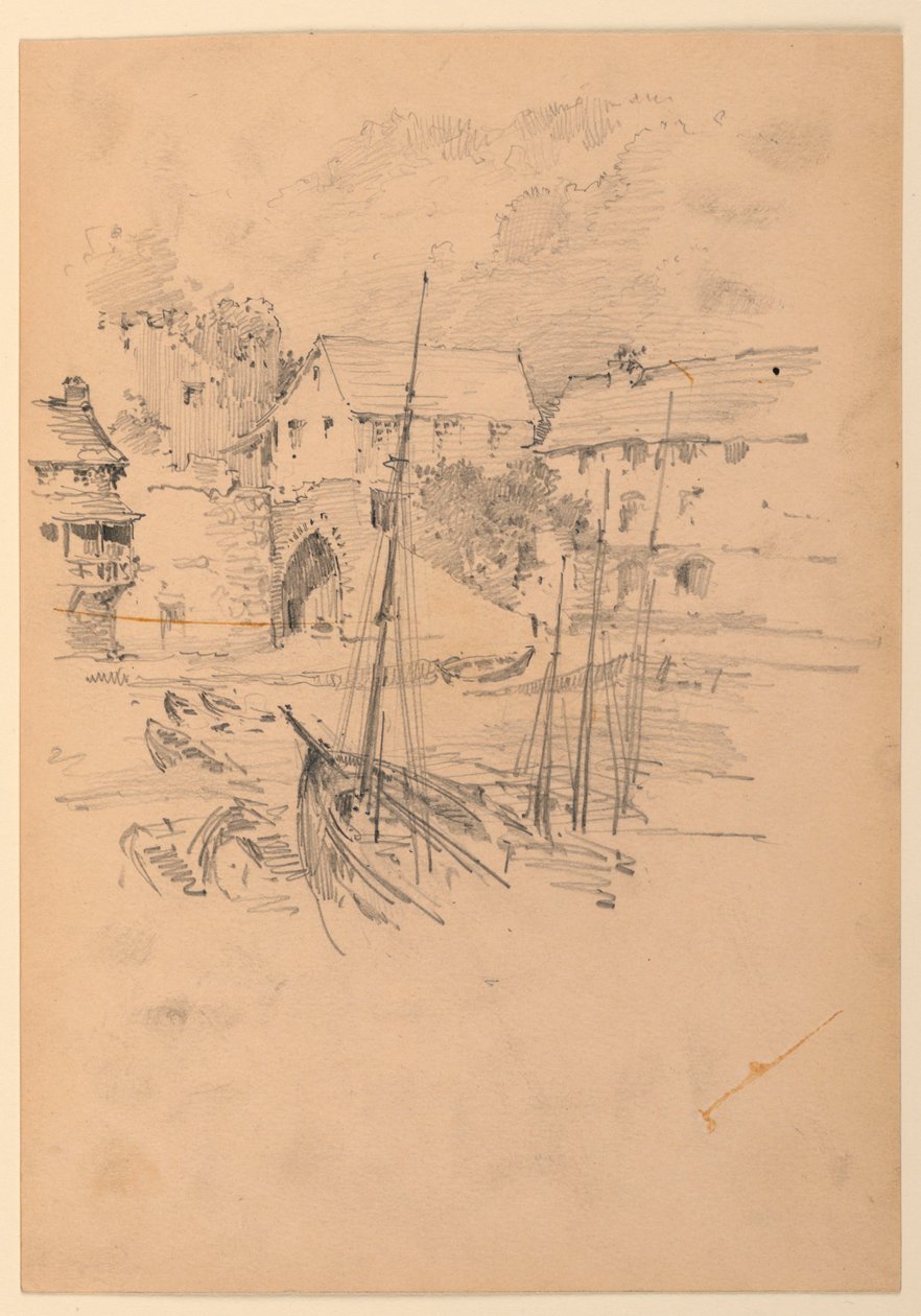 Mały port rybacki autorstwa Arnold William Brunner