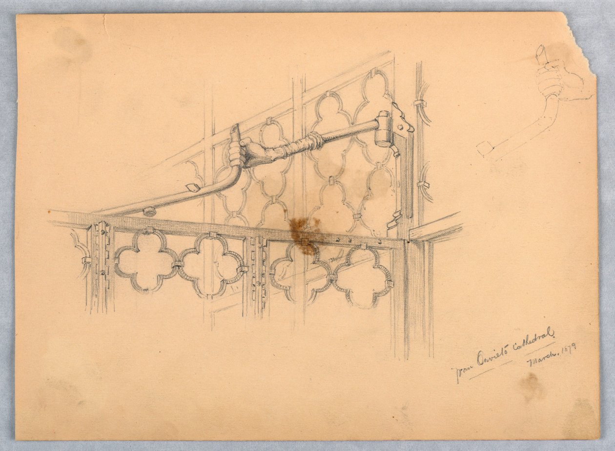 Studium zawiasu z katedry w Orvieto autorstwa Arnold William Brunner