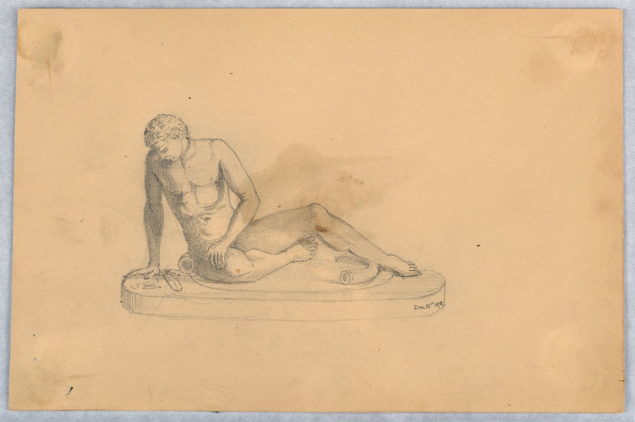 Studium posągu lub odlewu autorstwa Arnold William Brunner