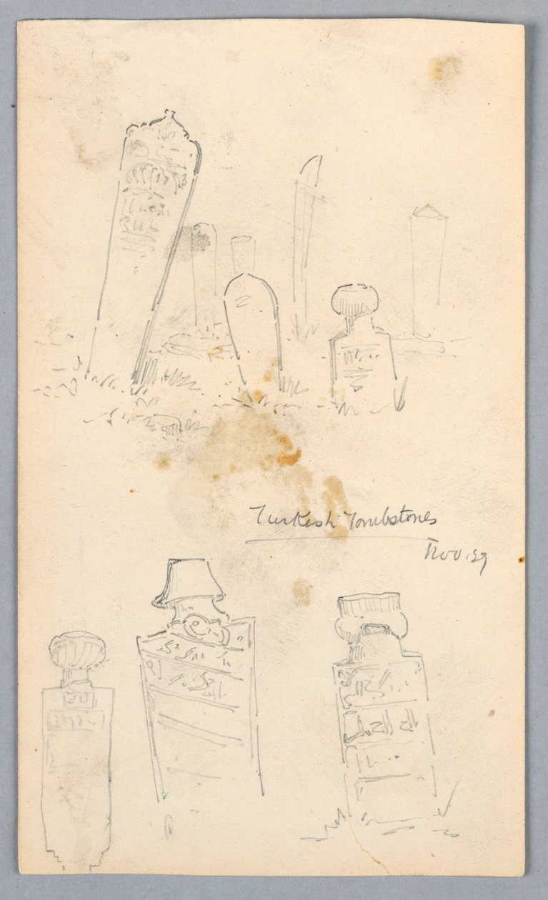 Tureckie nagrobki autorstwa Arnold William Brunner