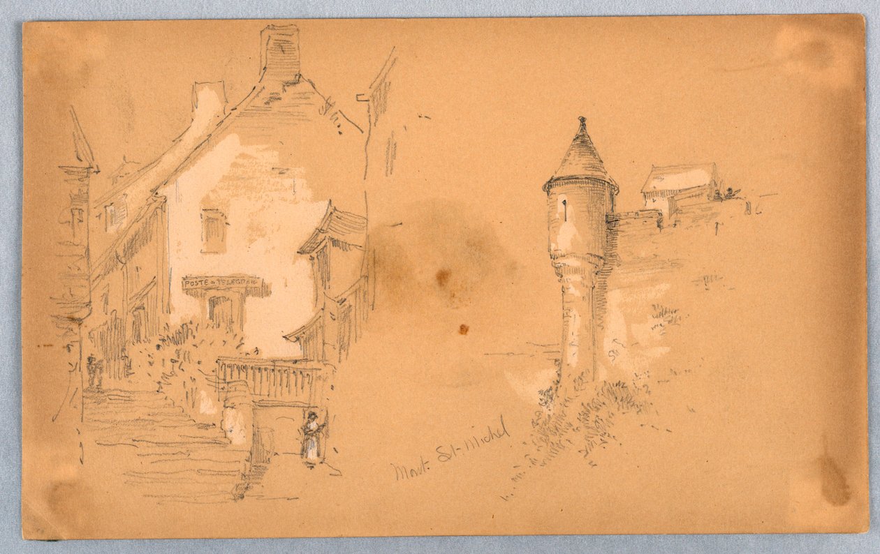 Dwa szkice w Mont. św. Michała autorstwa Arnold William Brunner