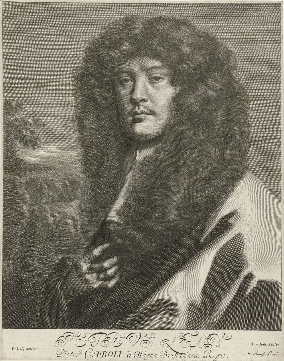 Portret van Sir Peter Lely autorstwa Arnold de Jode