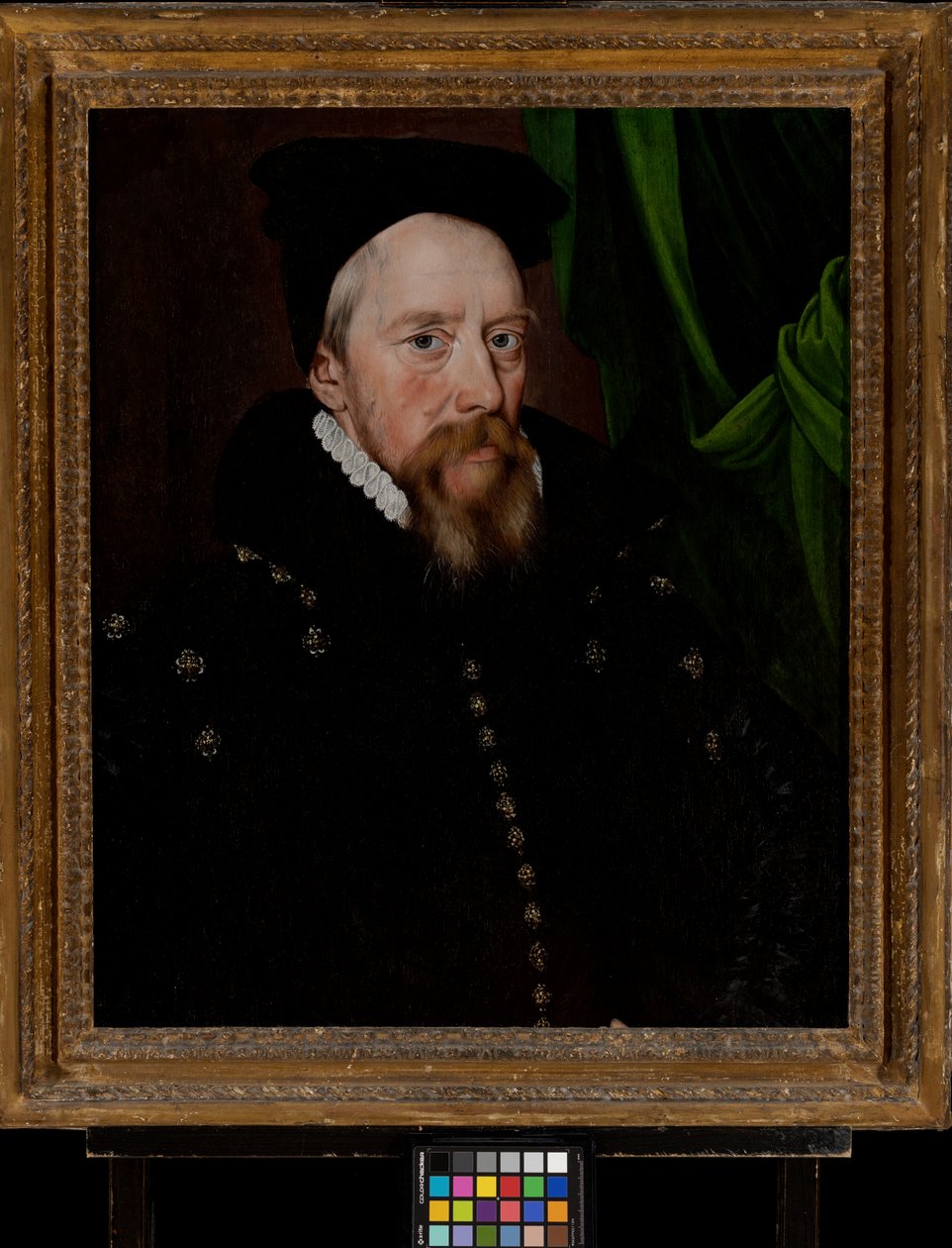 William Cecil, Lord Burghley (1520-1598), ok. 1575 r. (olej na desce) autorstwa Arnold von (by or after) Brounckhorst