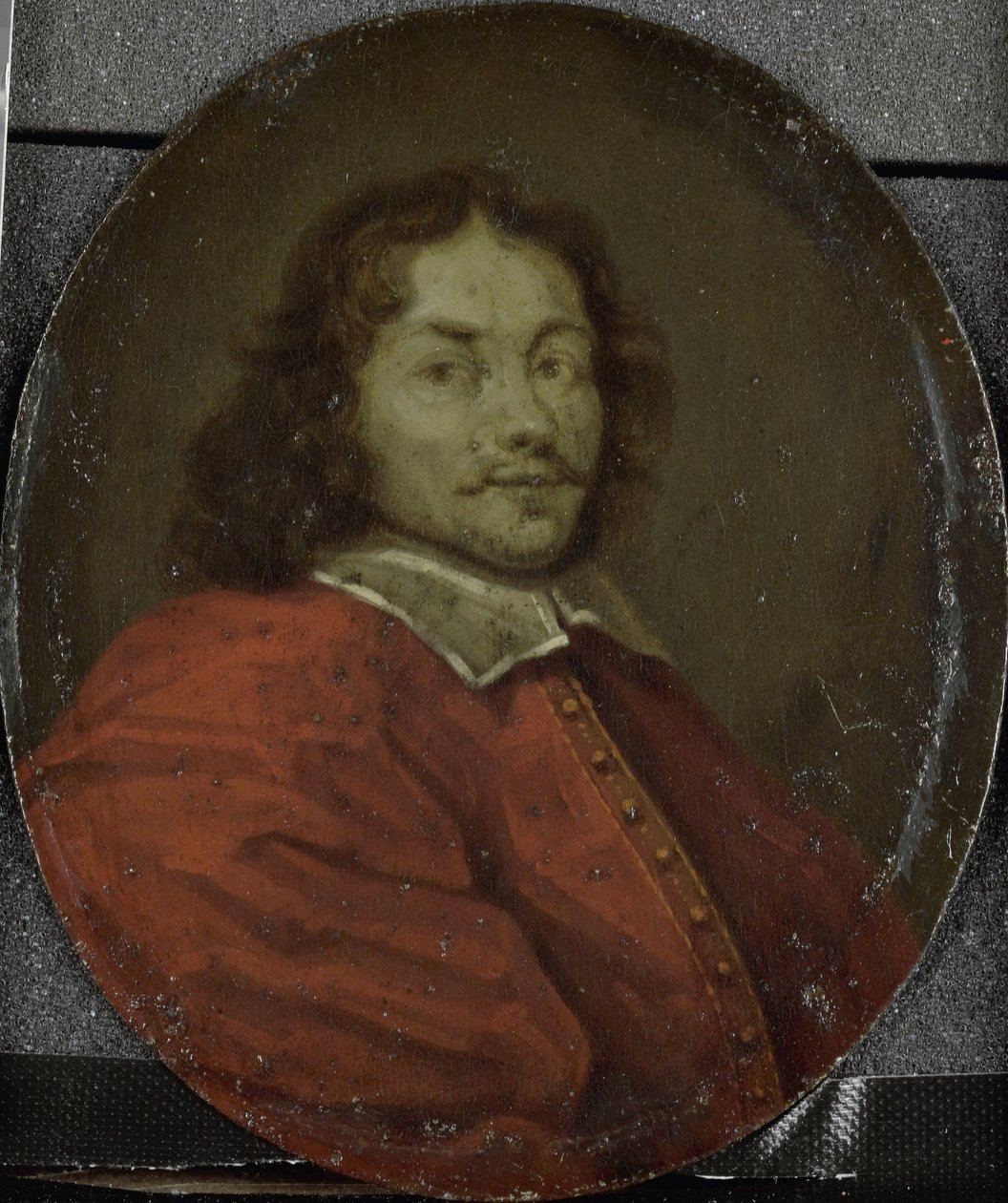 Portret Matthijsa Gansneba, zwanego Tengnagel, poety w Amsterdamie autorstwa Arnoud van Halen