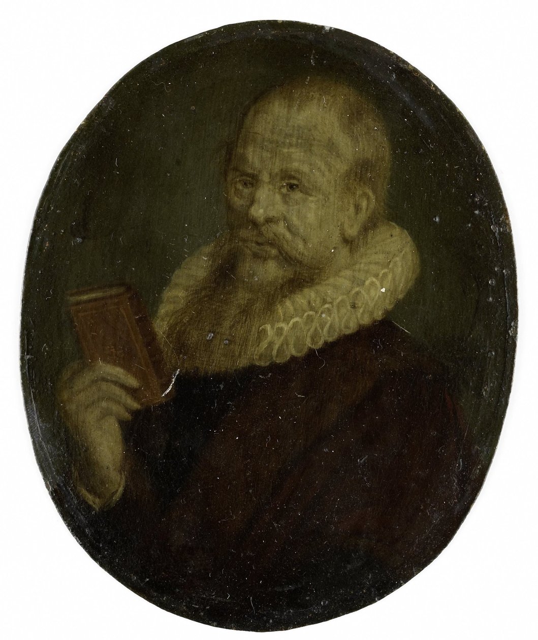 Portret Teodora Schreveliusa, rektora Szkoły Łacińskiej w Leiden autorstwa Arnoud van Halen