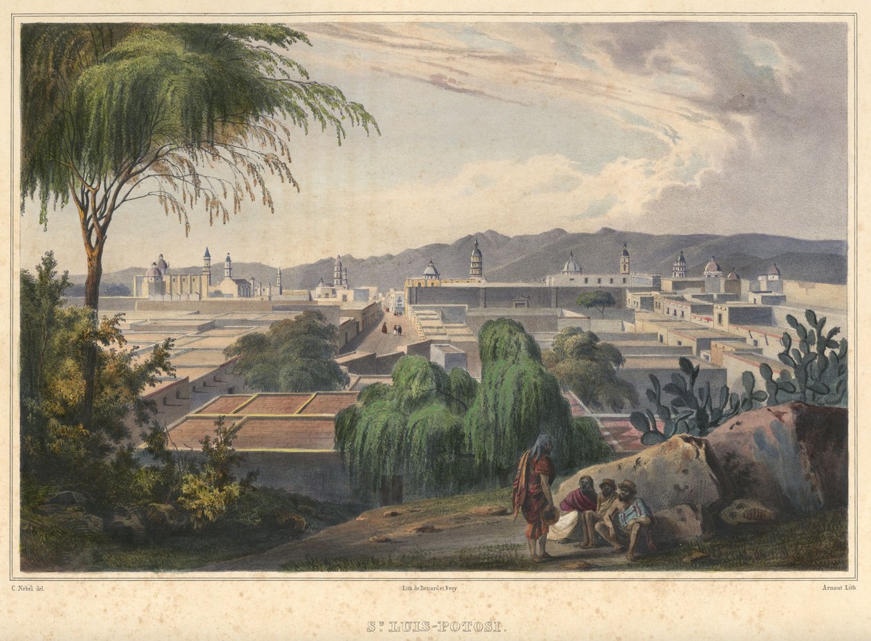 Św. Luis-Potosí. Widok na San Luis Potosí, San Luis Potosí autorstwa Arnout
