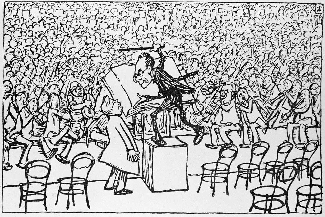 Gustav Mahler dyrygent, z „Jugend” autorstwa Arpad Schmidhammer
