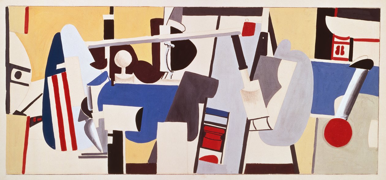 Studium do muralu dla budynku administracyjnego, Newark Airport, New Jersey autorstwa Arshile Gorky