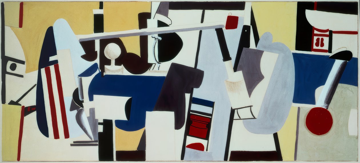 Studium ścienne dla budynku administracyjnego, lotnisko Newark, New Jersey autorstwa Arshile Gorky