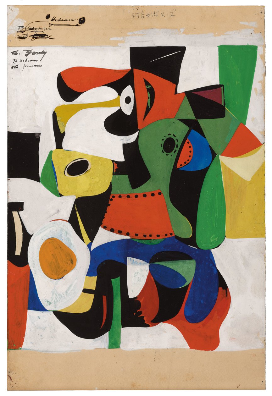 Bez tytułu, ok. 1941 r. (grafit i gwasz na papierze) autorstwa Arshile Gorky