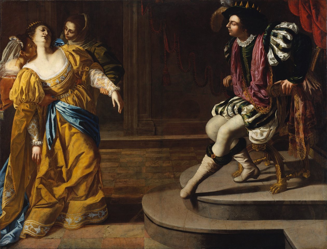 Estera i Aswerus autorstwa Artemisia Gentileschi